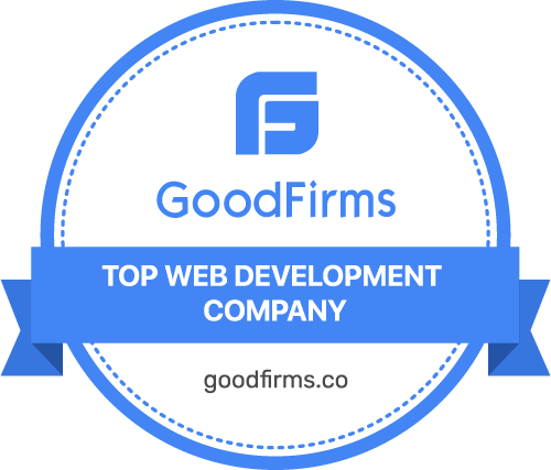 Top Web Development Company badge issued to Plexus Stack by GoodFirms